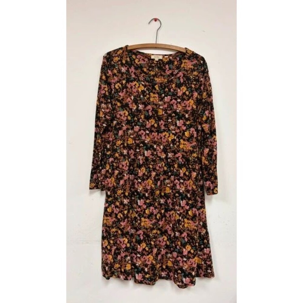 Floral Long-Sleeve Cottagecore Jersey Dress by FatFace